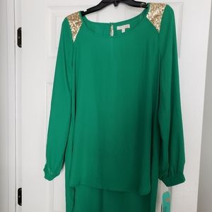GB gold sequin tunic